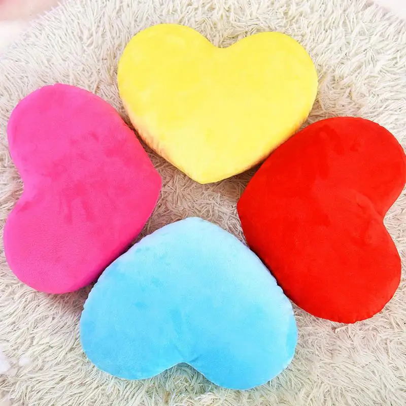 Cute Heart Shaped Plush Pillow Soft Sleeping Pillow Living Room Decor Valentines Day Gifts Comfortable Love Pillow Sofa Cushion