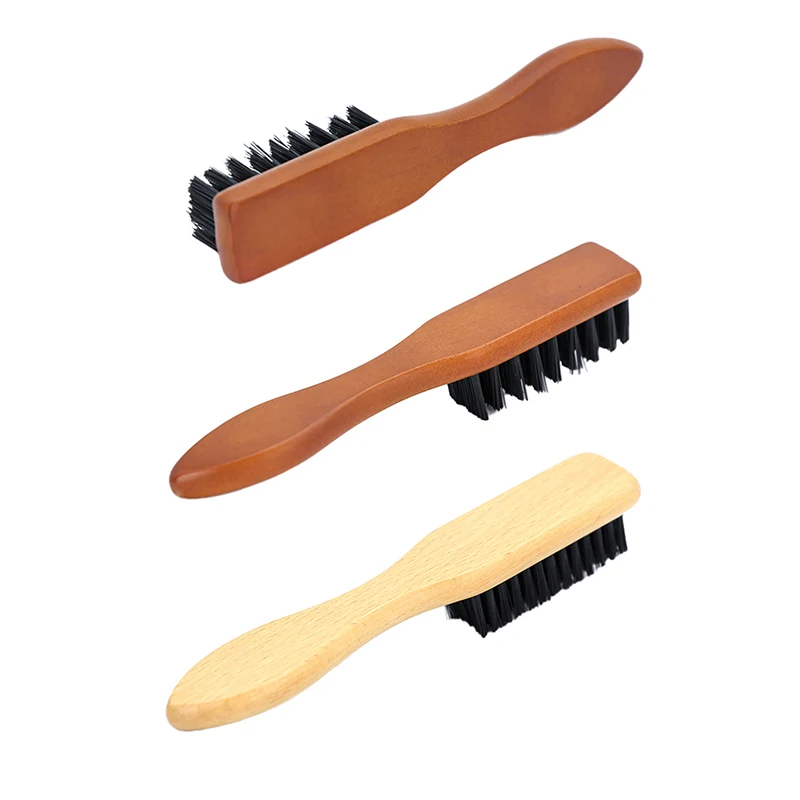 Brosse à Chaussures en Poils de Cochon pour Pantoufles, Nettoyeur de Bottes avec Manche en Bois, Utile