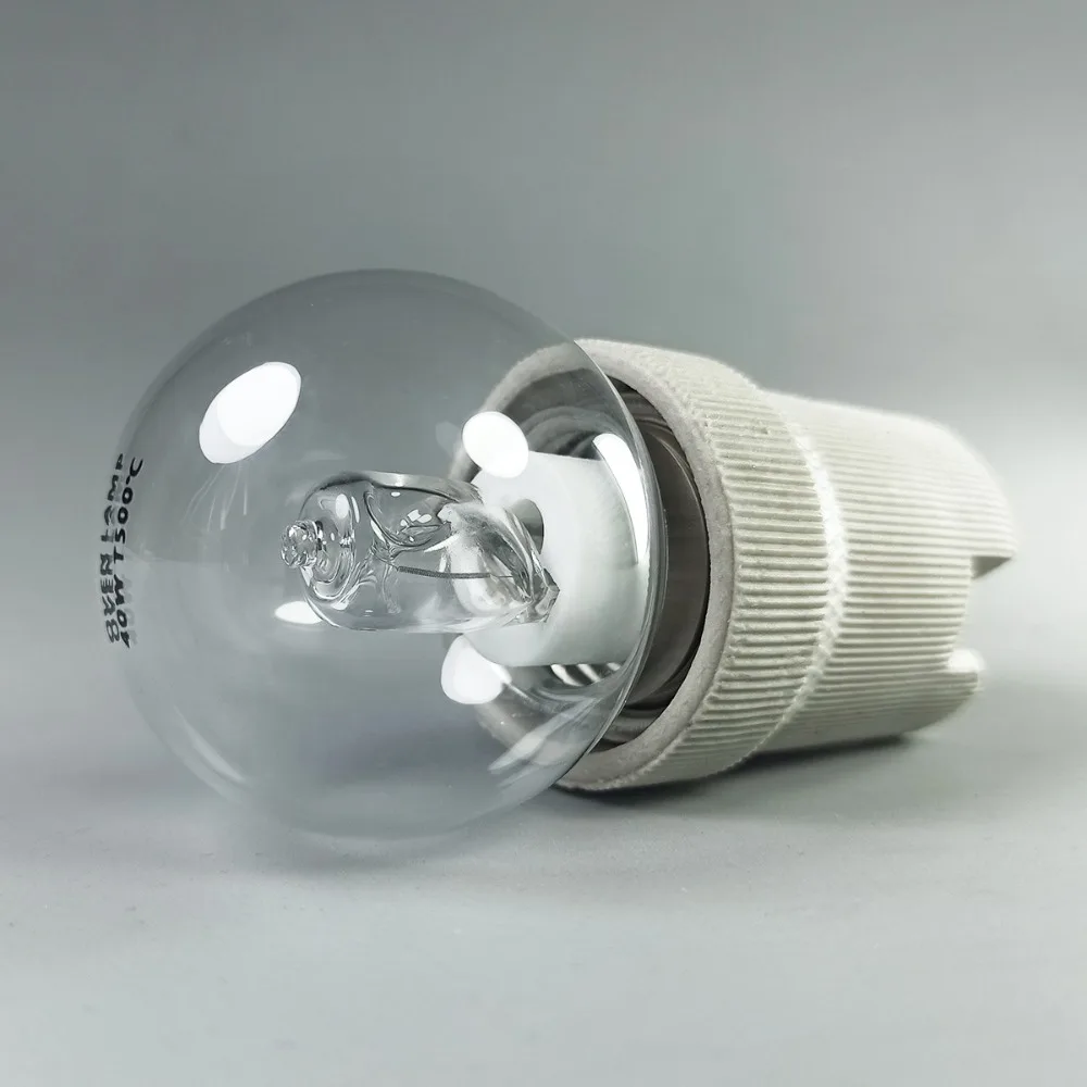 Gorąca lampa do piekarnika E27 40W Żarówka solna Żarówka Filamentowa Lampa do okapu kuchennego Wysoka temperatura Odporność na ciepło Odporność na światło 500 stopni