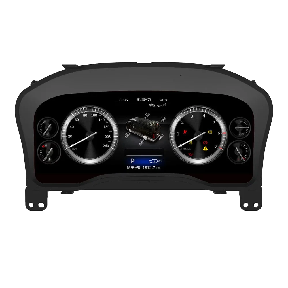 Car Digital Dashboard Cluster For Toyota Hiace 2019 2020 2021 2022 Speedometer Virtual Cockpit Instrument Meter Screen Head Unit