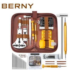 BERNY Watch Repair Tool Kit Watch Link Pin Remover Case Opener Spring Bar Remover Watch Repair Set Dissolving Opener 149Pcs