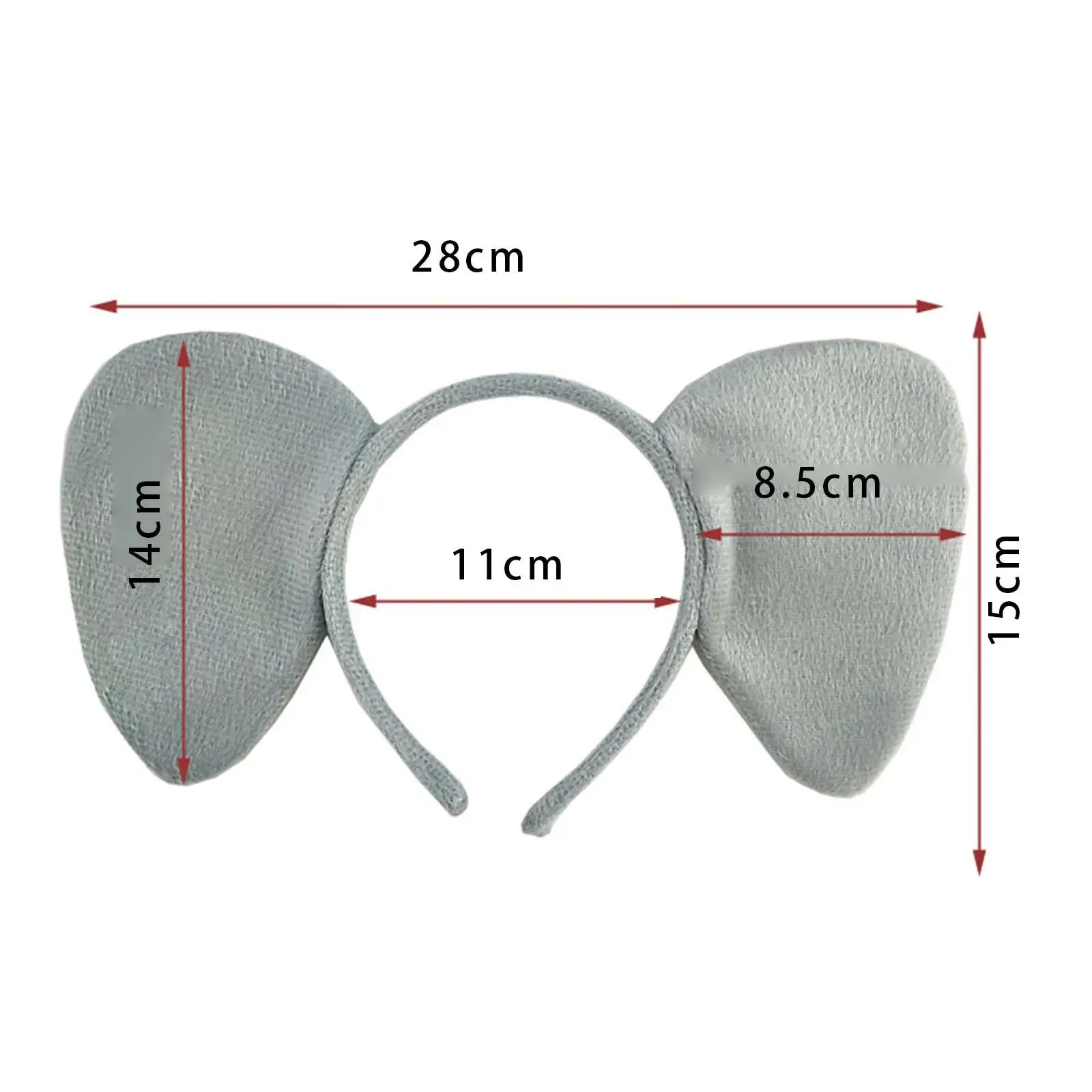 ชุดแฟนซีธีมสัตว์สำหรับเด็ก ชุดช้าง ประกอบด้วยที่คาดผมหูช้าง จมูก โบว์ไท และหาง สำหรับงานปาร์ตี้ฮาโลวีน