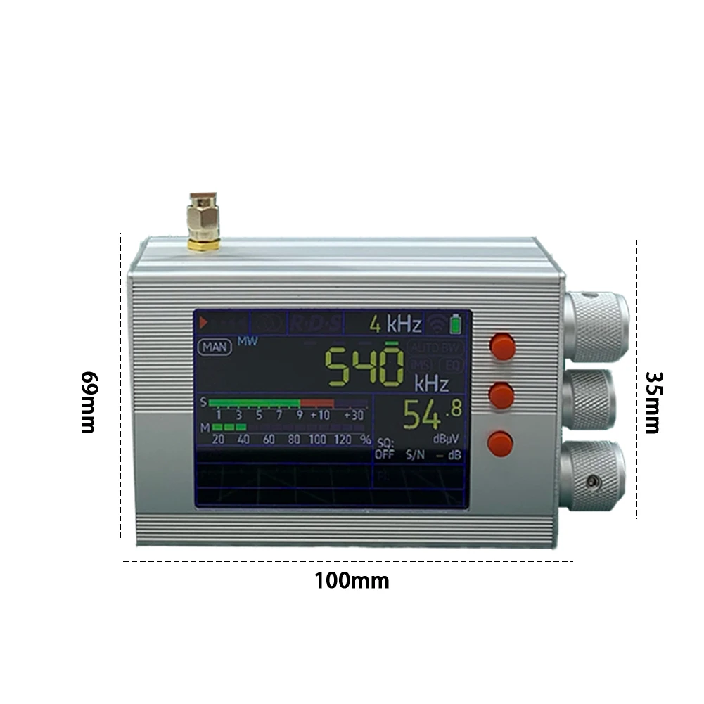 TEF6686 جهاز استقبال راديو كامل النطاق LW/MW/SW/FM/AM جهاز استقبال أجهزة الراديو المحمول على الموجات القصيرة مع هوائي مكبر صوت مدمج بطارية 3000 مللي أمبير في الساعة
