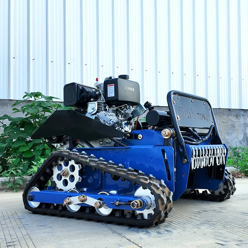 カスタマイズ可能な遠隔操作式芝刈り機クローラー、遠隔操作式果樹園芝生除草機、河川堤防斜面芝刈り機、荒地用