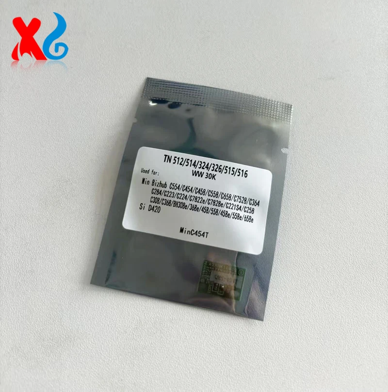 20PC TN512 TN324 TN326 TN513 TN321 TN514 TN515 TN516 Toner Chip For Konica Minolta Bizhub C224 C284 C364 C454 C308 C458 C558 658