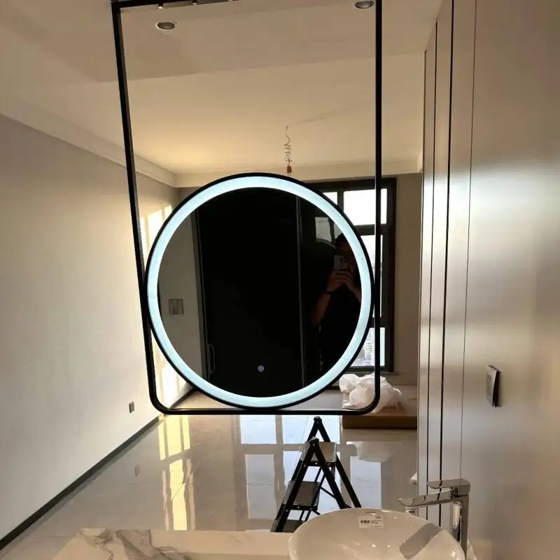 Tulips Infinite Ground Mirror Big Decorative Mirrors Room Decoration Glow Bedroom Design Interior Wall Decoration Rooms Lamp