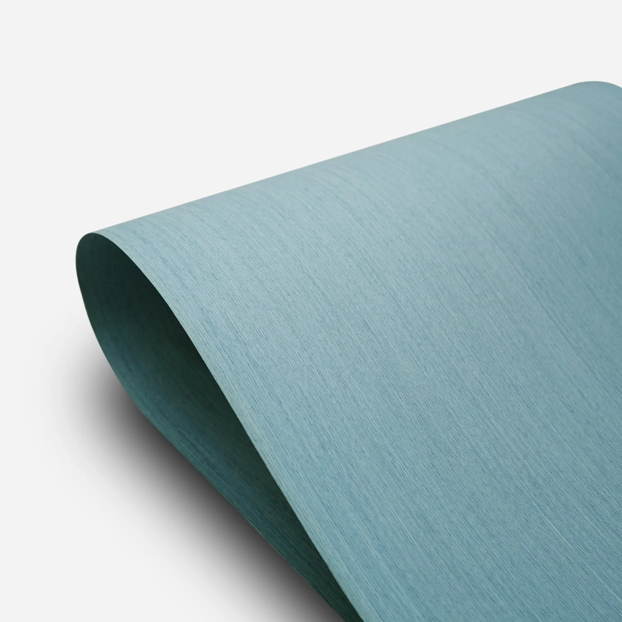 58x250cm Baby Blue Oak Engineered Wood Veneer, Reconstituted Fleece Backed Composite Wood Veneer Sheet for Furniture Renovation