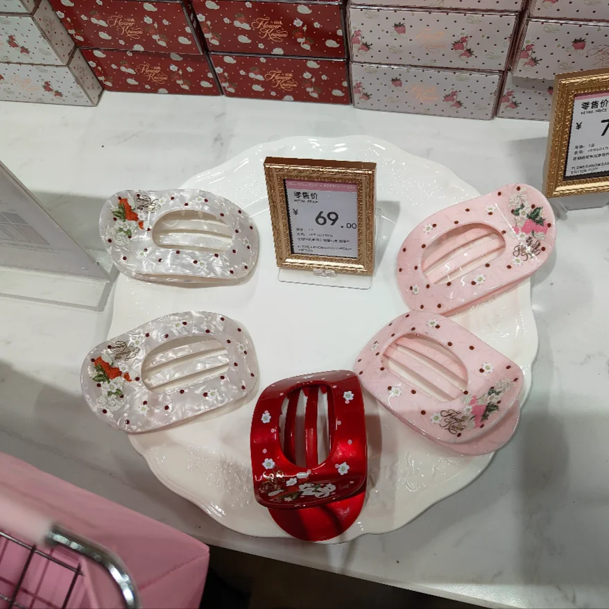 Flower Knows Limited 10th Anniversary Tricolor Acetate Hair Clip