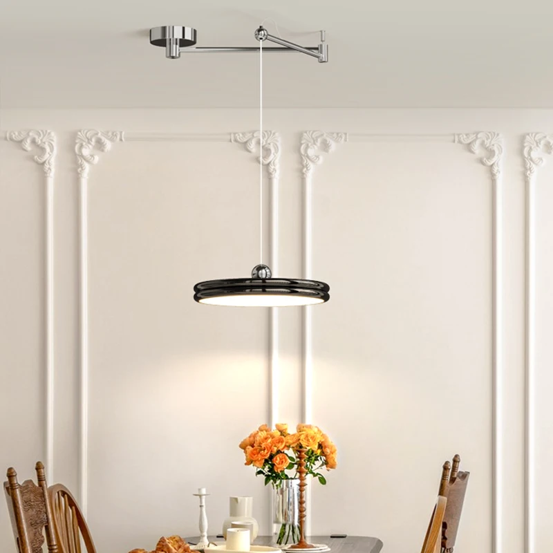 Modern Restaurant Pendant Light Cream Style Bar Counter Rocker Arm Pendant Light Modern Minimalist Dining Hall Decor Home Light