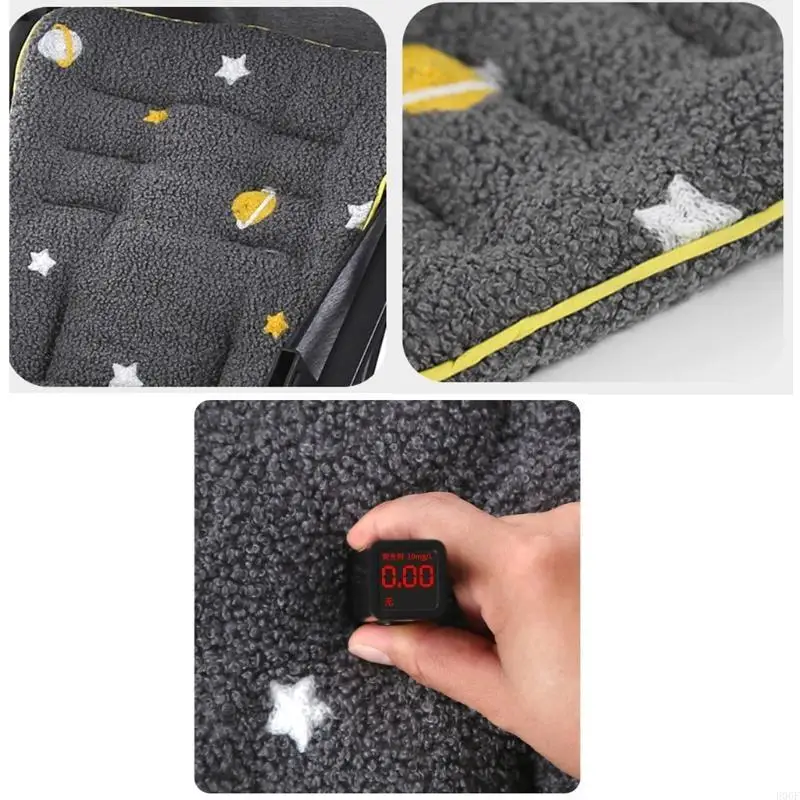 

E06F Infant Car Soft Cushion Baby Stroller Liner Head and Body Support Pillow