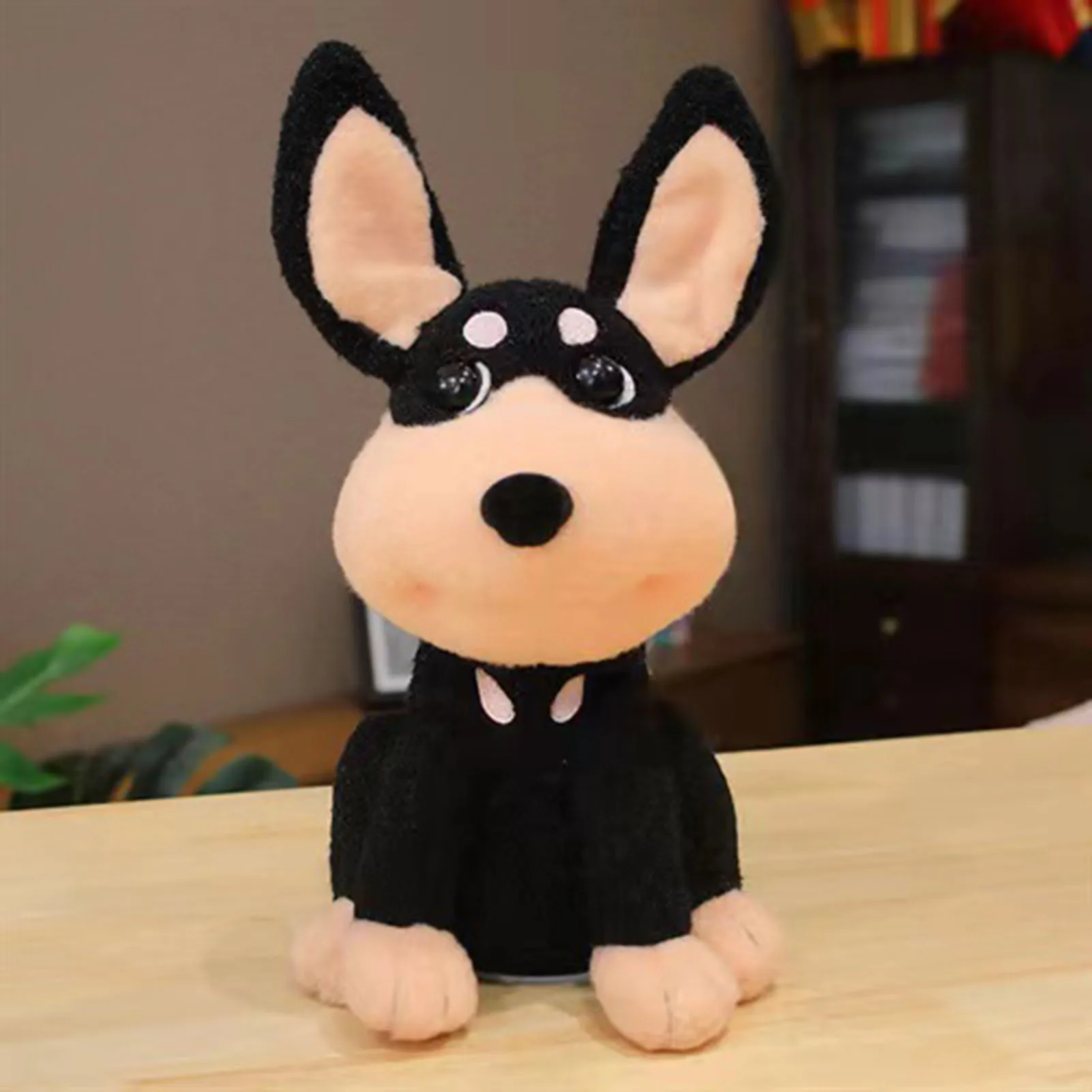 Jouet de chien en peluche électronique pour enfants, animal en peluche réaliste, habillage de chiot, cadeau pour garçons et filles