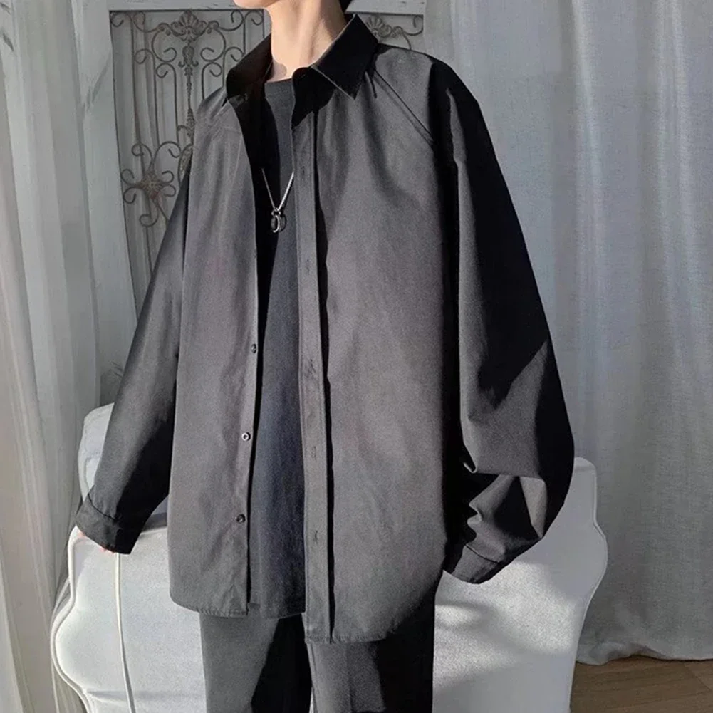 

Casual Shirt Blue Jacket Casual Style All Seasons Comfortable Shirt Polyester Fabric Slight Stretch For Daily Use