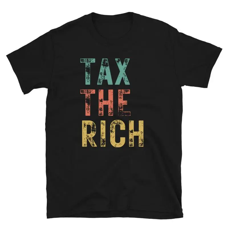 

Tax the rich Unisex T-Shirt anti tax funny librarian black navy shirt men Women