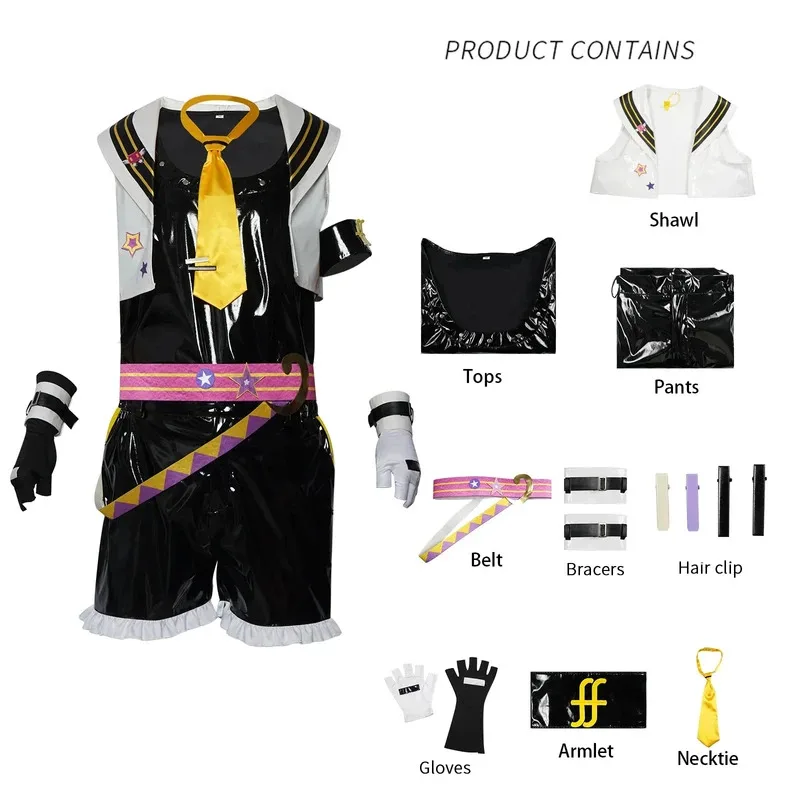 Sky06 Game Ran Cos Lan أزياء تنكرية للموسيقى كوس داش دور نفس الدعاوى مجموعة كاملة أنيمي للنساء والرجال أزياء الهالوين 66lU &