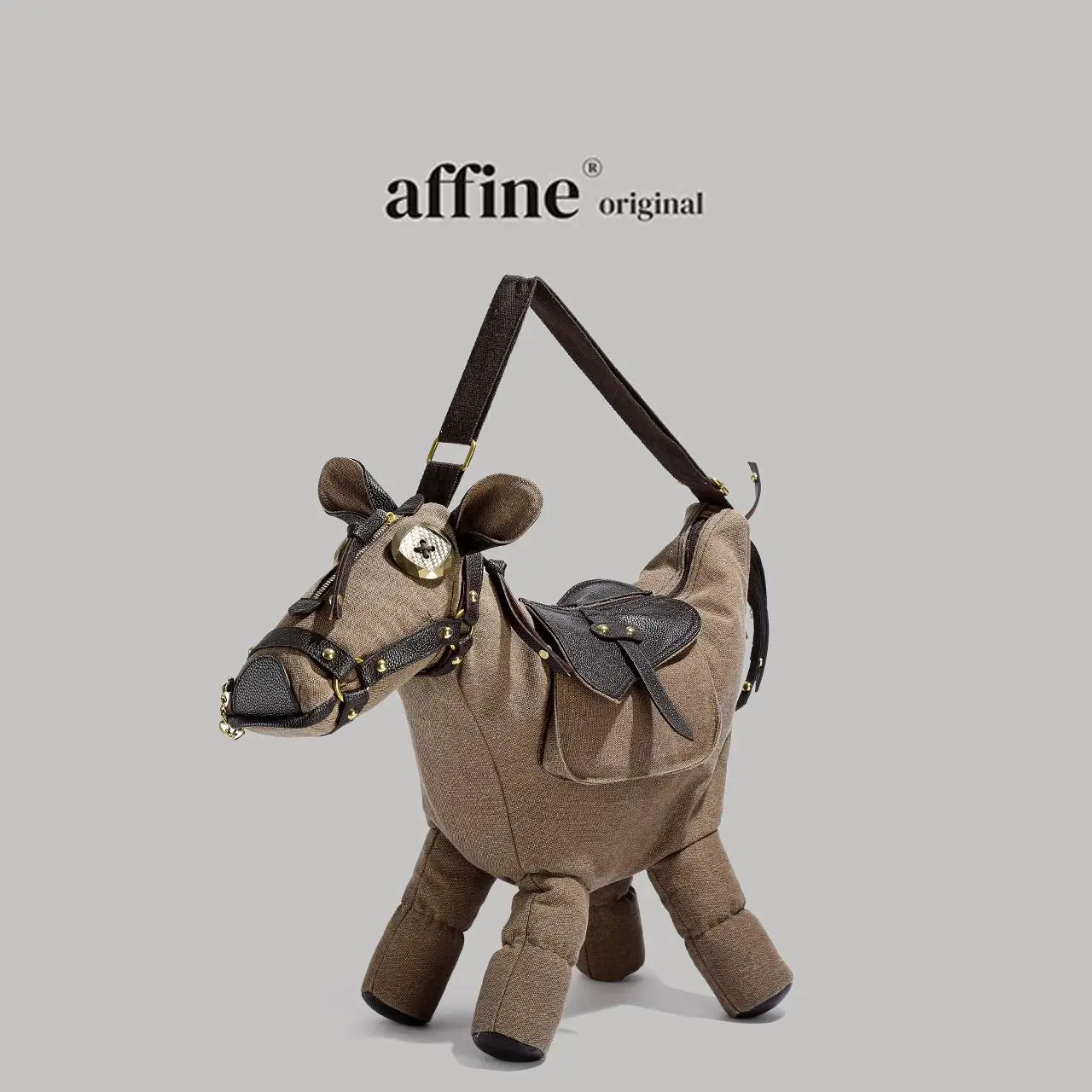 

Cute funny ugly cute personalized creative bag, large capacity doll pony bag