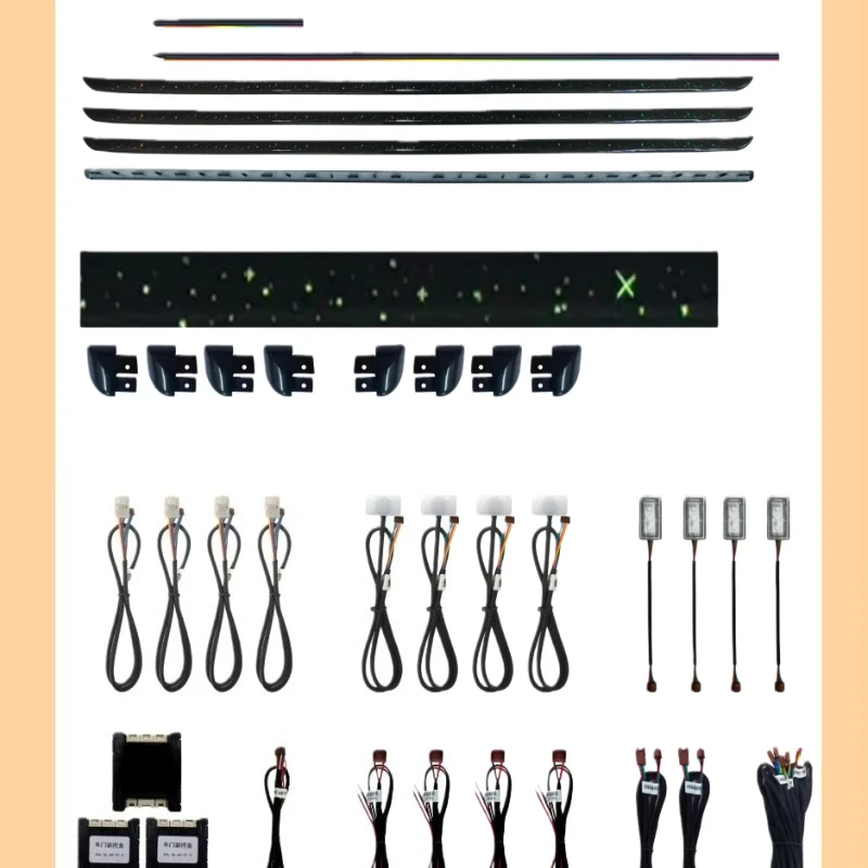 Universal Multi-functional Colorful Starry Sky Ambient Light 18 Lights Interior LED 12V CE FCC ROSH Certified 1-Year Warranty