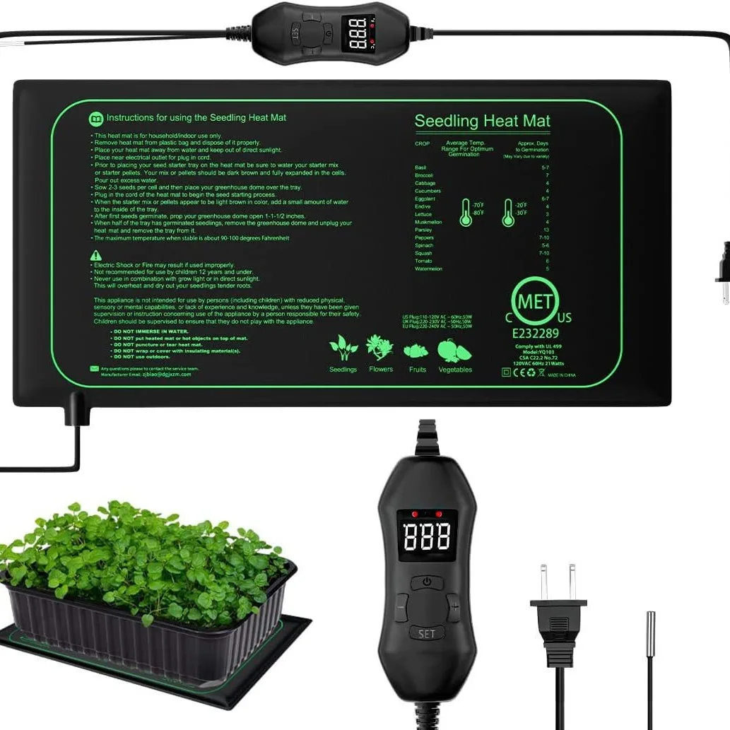 New type of seedling mat, digital display temperature-controlled seedling heating mat, plant and flower heating mat