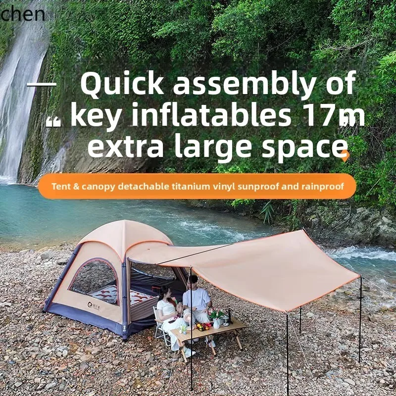 Outdoor Automatic Inflatable Camping Tent Overnight Rainproof