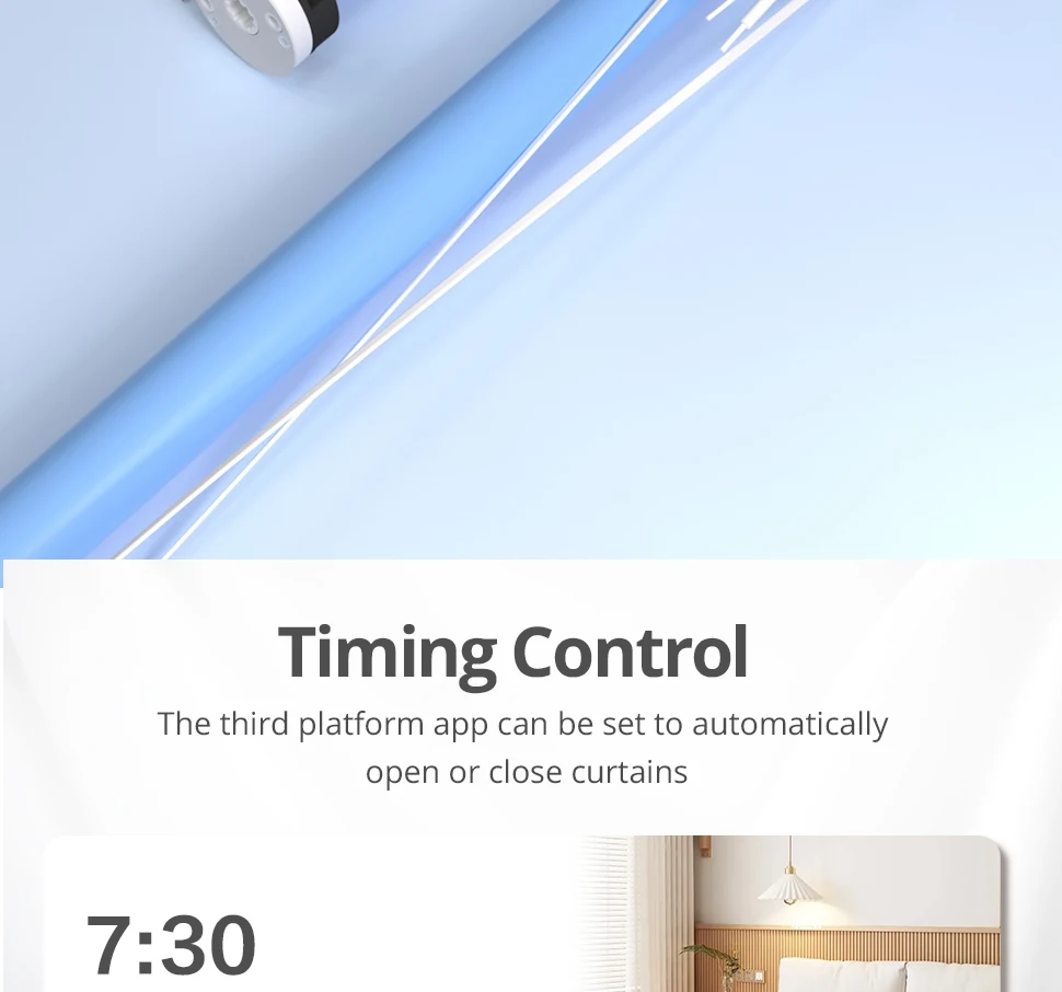Zemismart Matter WiFi 2N Smart Rollos Motor für 37 38 mm Rohrunterstützung Google Home Alexa Homekit App-Steuerung – Detail 11