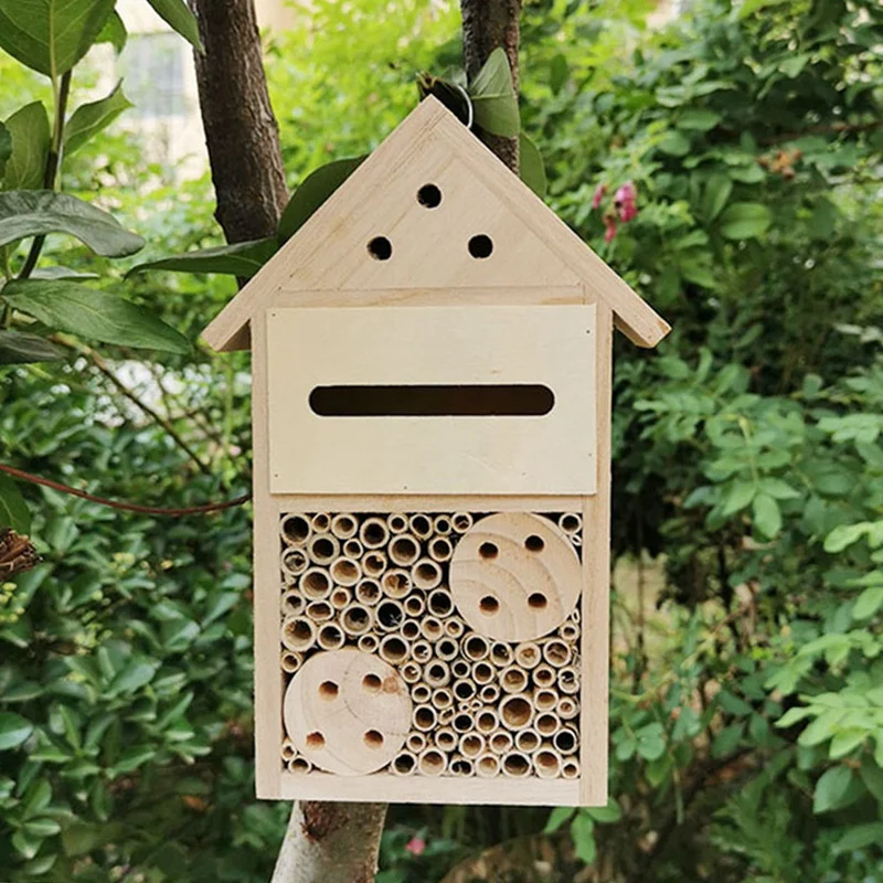 Bienen ziegel Holz biene Hotel Bienenstock für Gärten Bienen ziegel für einsame Bienen Imkerei Haus für Rasen