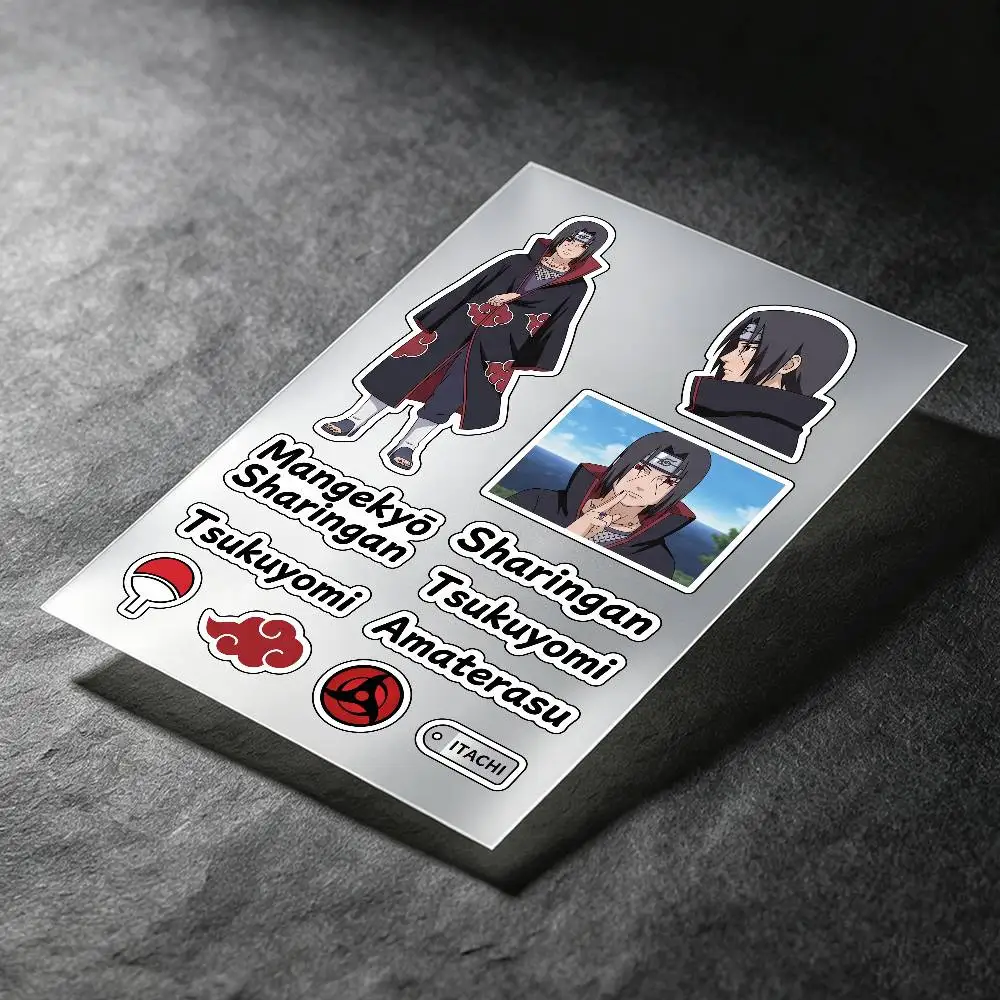 Uchiha Itachi Anime Character Stickers Auto Body Bumper Windows Motorcycle Laptop Walls Vinyl Decal Car Tuning Accessories