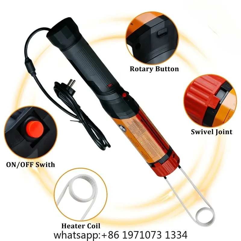 1100W Magnetic Induction Heater Kit 110V/220V  Car Garage Repairing Flameless Handhled Electromagnetic Induction Heater Tool