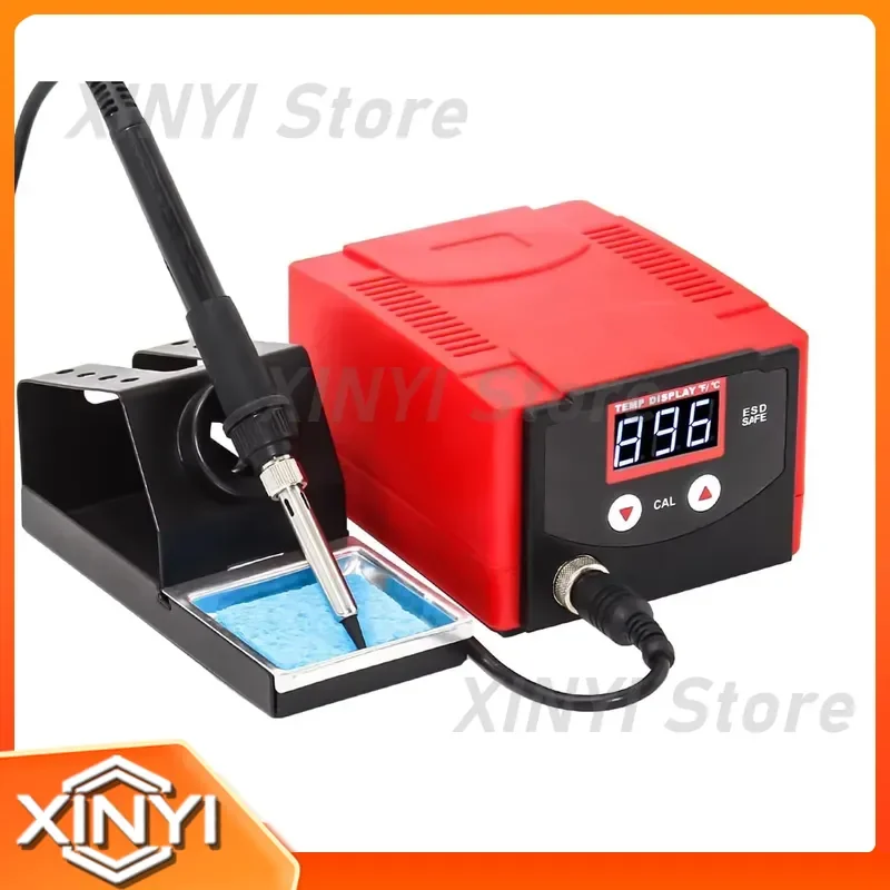 938D 70W Digital Soldering Iron Station Kit with Precision Heat Control Built-in Transformer Auto Sleep and Calibration