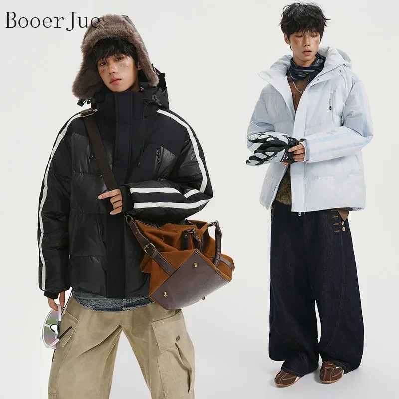 Unisex Versatile Style Winter Parka Coat Hooded Thickened Windproof Coldproof Daily Outdoor Wear Cycling Camping Climbing Sports