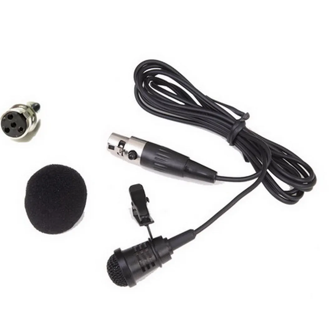 

CVL Cardioid Clip-On Pro Lavalier Microphone Mic For Shure BLX14 ULXD SLX14 PGX QLX AD4D Wireless Mini TA4F 4Pin