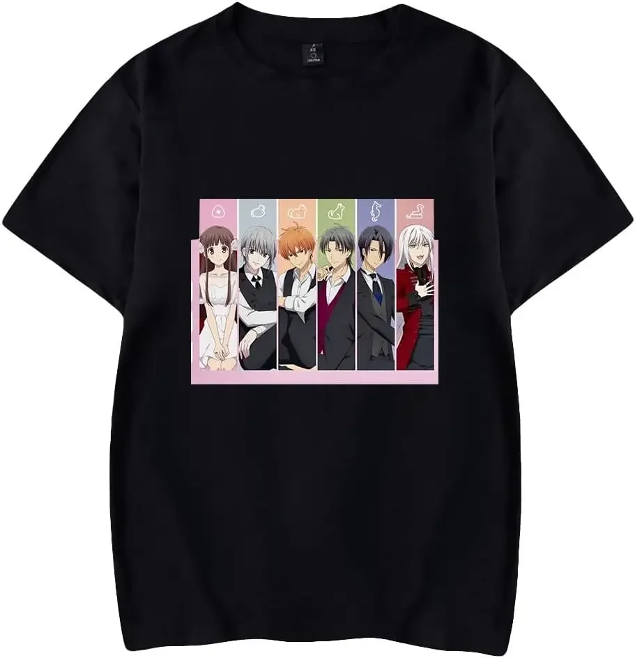 

Fruits Basket Anime Unisex Short Sleeve T-Shirts Men Women Streetwear Casual Harajuku Stylish Printing