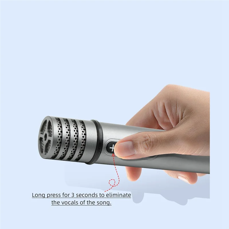 

Car Wireless Microphone Black & Silver 5.0 Bluetooth Lasting Battery Life Karaoke Dsp Audio Noise Reduction Microphone