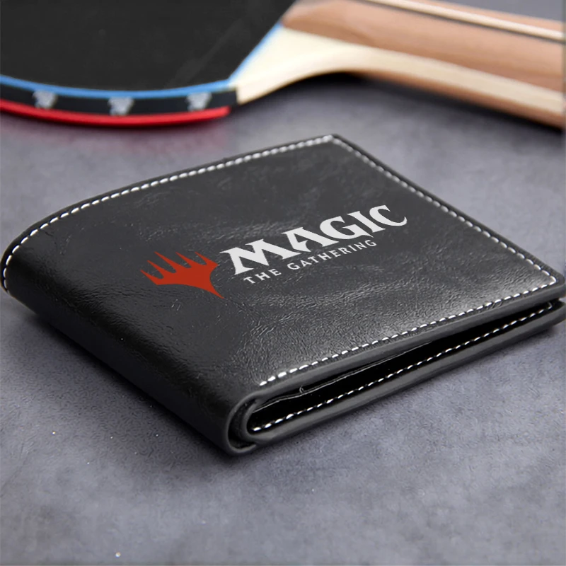 MAGIC THE GATHERING PU LEATHER BIFOLD WALLET SLIM DURABLE DESIGN FOR MEN PREMIUM QUALITY LIGHTWEIGHT ACCESSORY