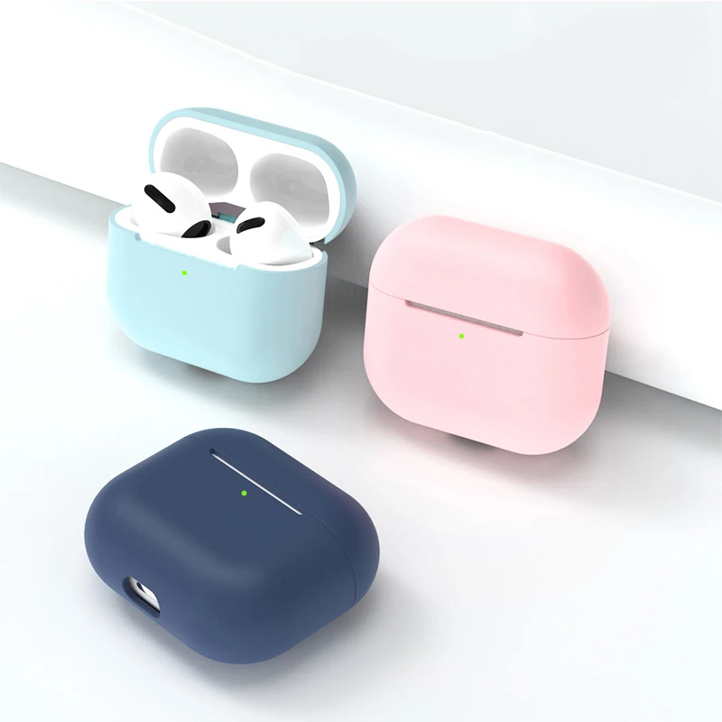 Funda de silicona para Apple Airpods 3, funda inalámbrica Bluetooth para Airpods 3, funda para air pods 3, funda para auriculares, accesorios