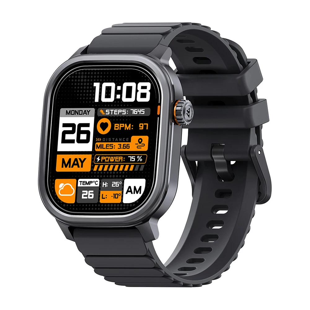 KOSPET PULSE Smart Watch voor heren Dames Waterdicht Bluetooth Oproep 180 Freestyle Trainingsmodi Nauwkeurige gezondheidsfitnessmonitoring