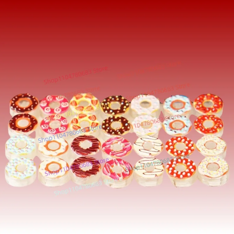 MOC Bouwstenen Mini Figuren Cartoon Anime Accessoires Donut Assemblagemodel Ornament Speelgoed Cadeau Collectie