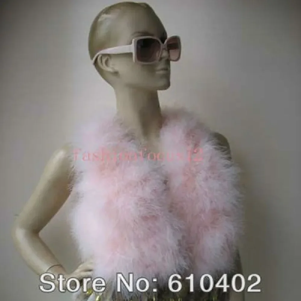 Gilet en fourrure de plumes d'autruche véritable pour filles, gilet pour fête de mariage