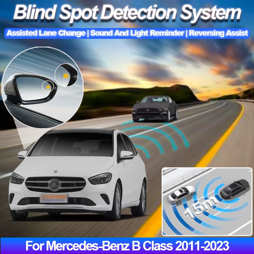 Blind Spot Detection System BSD BSM BSA Radar Detector For Car Accessori Parking Sensor For Mercedes-Benz B Class 2011-2025