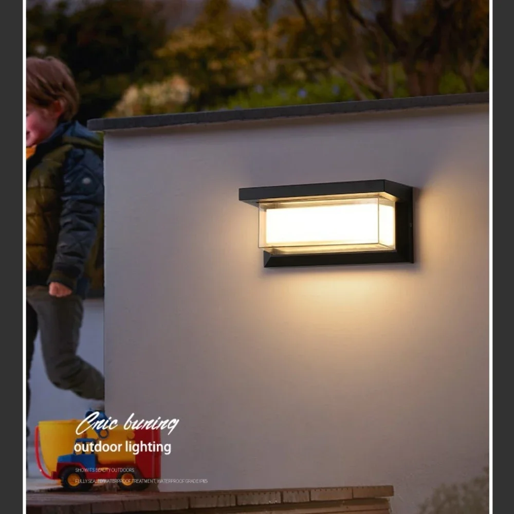 

IP65 Waterproof LED Wall Lamp Modern Outdoor Moisture-proof Wall Light Garden Porch Hallway Home Sconce Lighting