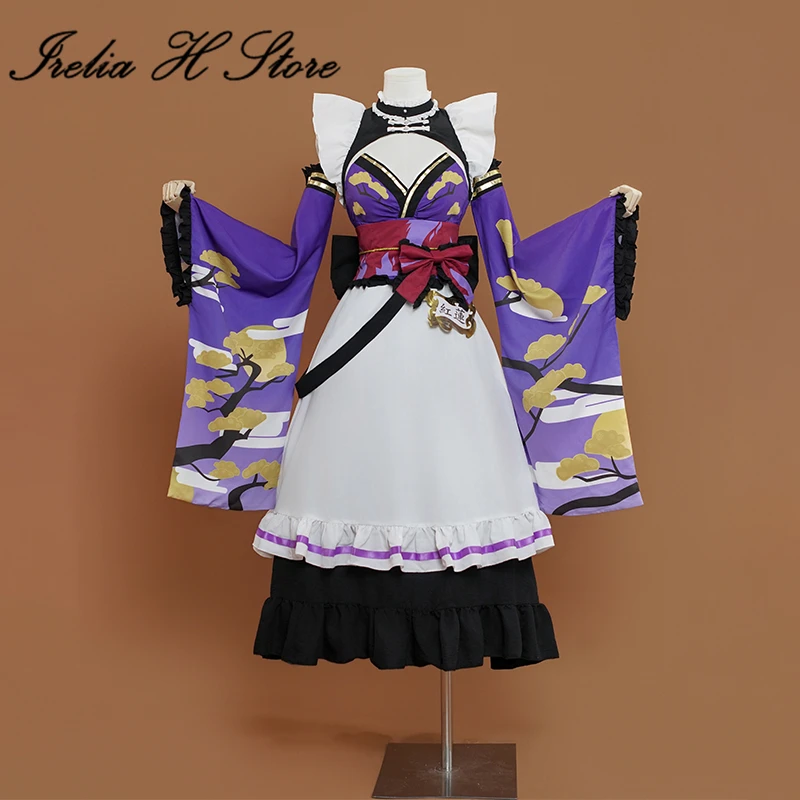 أزياء Irelia H Guren من NI KKE Guren التأثيرية للنساء فستان خادمة كتي كافيه للسيدات #1