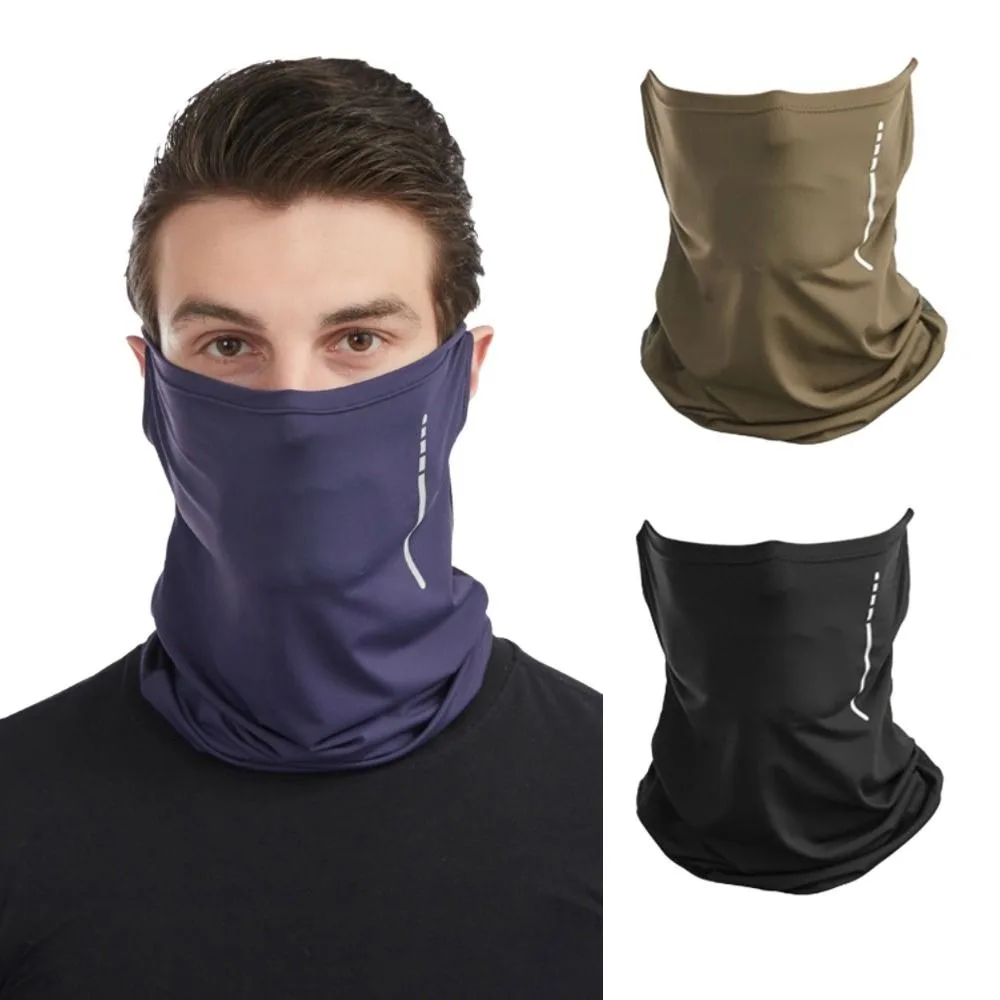 

New Ice Silk Breathable Bandana Face Cover Lightweight Sports Face Mask Multi-functional Ultra-thin Running Scarf Unisex