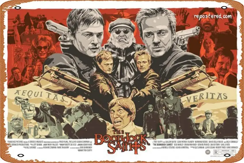 The Boondock Saints Retro Metal Sign Vintage Kitchen Garage Man Cave Wall Decor Funny Gift Bar Decorations Art Poster Tin S sign