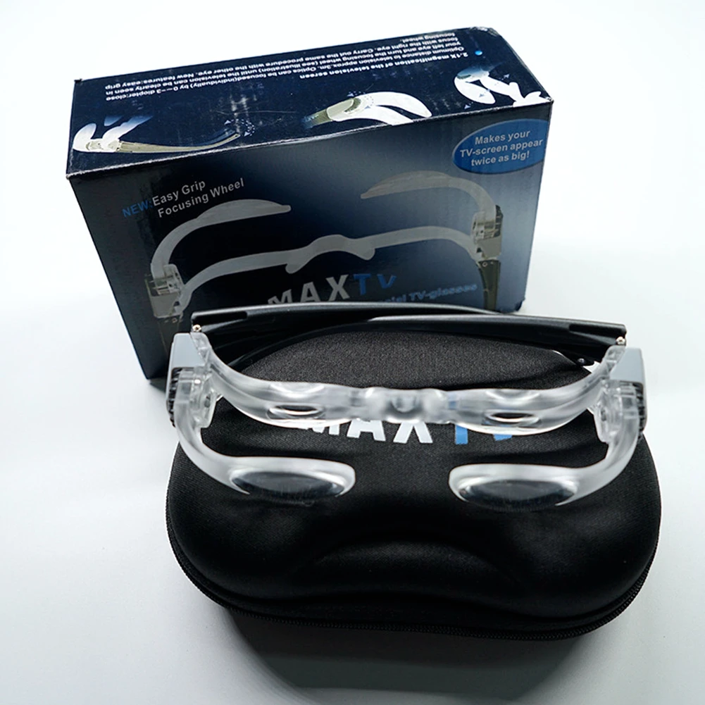 

MaxTV Binoculars Magnifier Watch TV Screen Glasses Adjust Magnifying Glass for Low Vision Aids Parents Birthday Chirstmas Gift