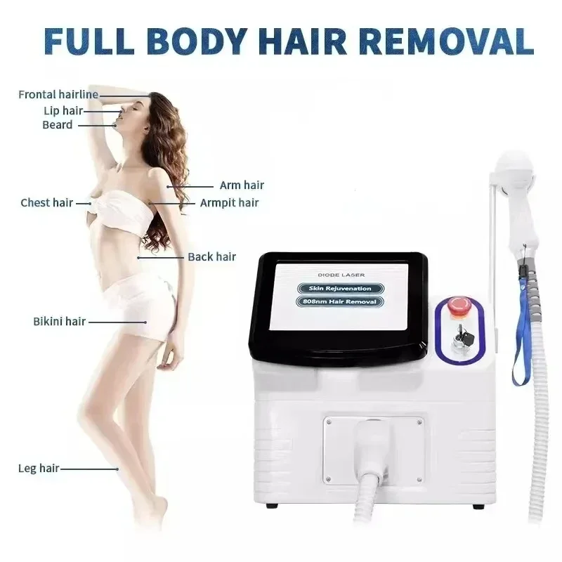 

Diode Salon Equipment 3 Wavelength 755 808 1064 Diode Laser Painless Permanent Hair Removal Machine Price