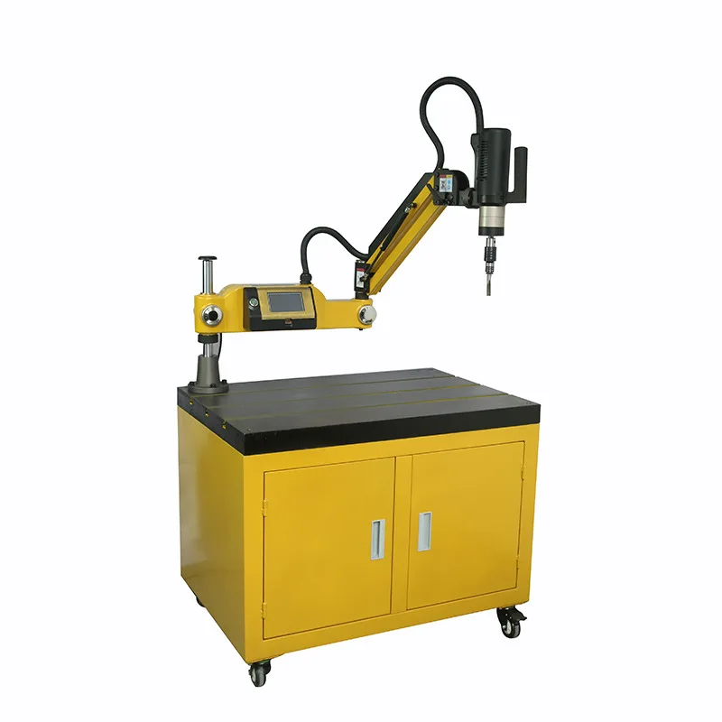 Vertical semi-automatic intelligent numerical control electric tapping machine universal rocker arm small servo tapping machine