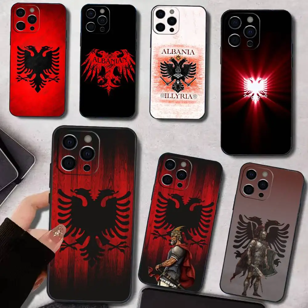 

Albania Albanians Flag Phone Case Silicone Soft For IPhone 17 16 15 14 13 12 11 X XR Plus Pro Max Plus