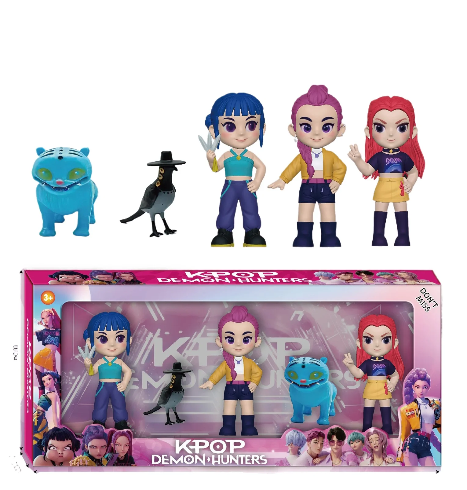 Gorąca Anime Kpop Kolekcja Figurek z Devil Hunter Rumi Zoe Mira, Anime Figurki z Polichlorku Winylu, Ozdoby na Biurko, Prezent na Nowy Rok dla Dzieci