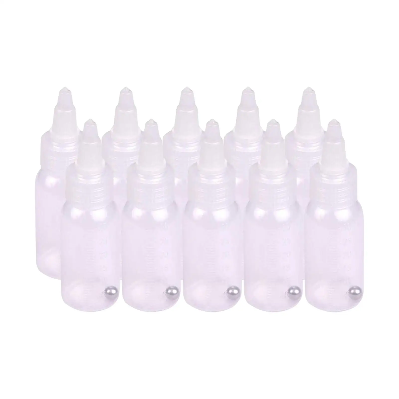 10 Pieces 30ml Empty Airbrush Bottles squeezing Bottles for Hobby