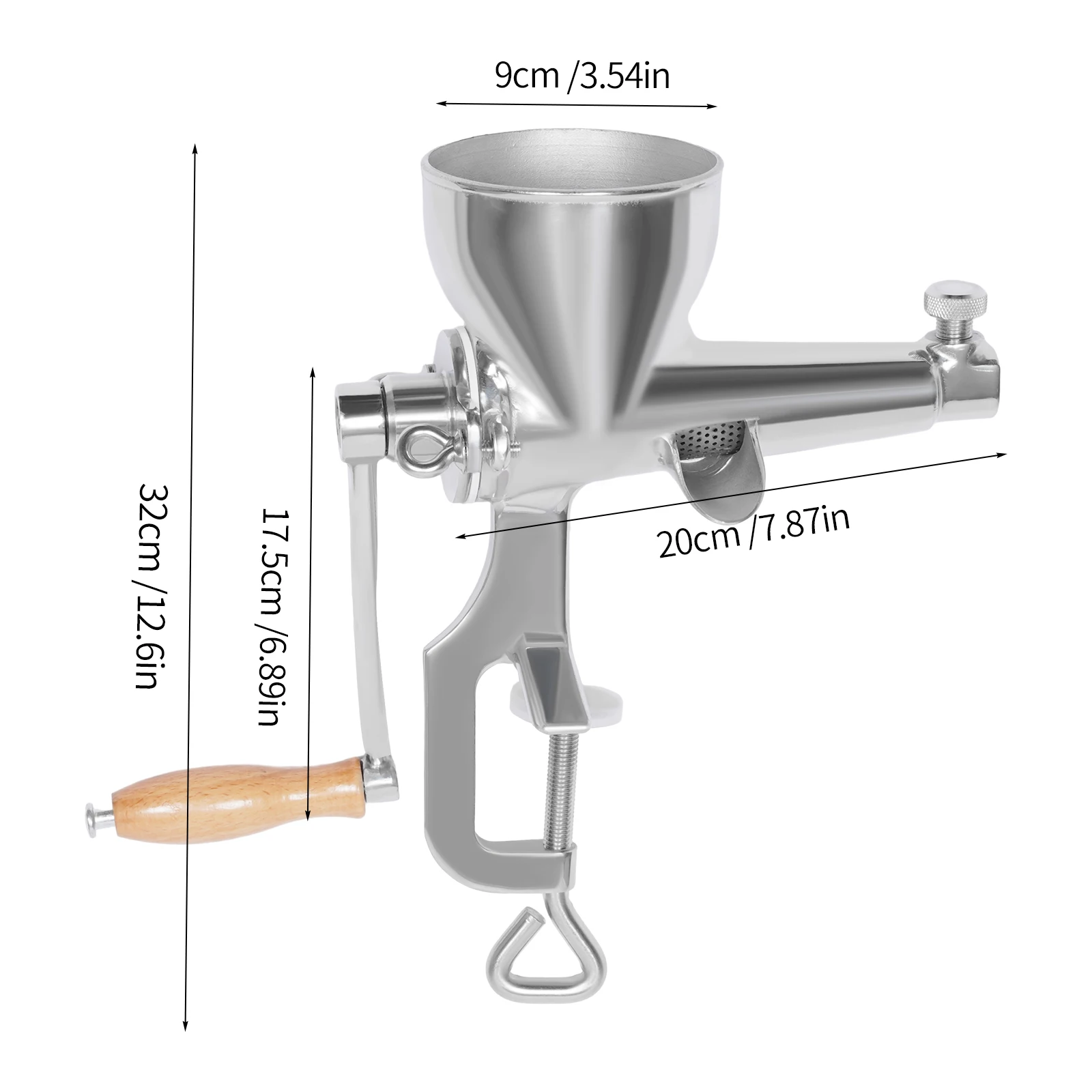304 Stainless Steel Manual Juicer for Wheat Grass Wheat Seedlings Oranges Ginger Pomegranate Household Hand Cranked Juicer