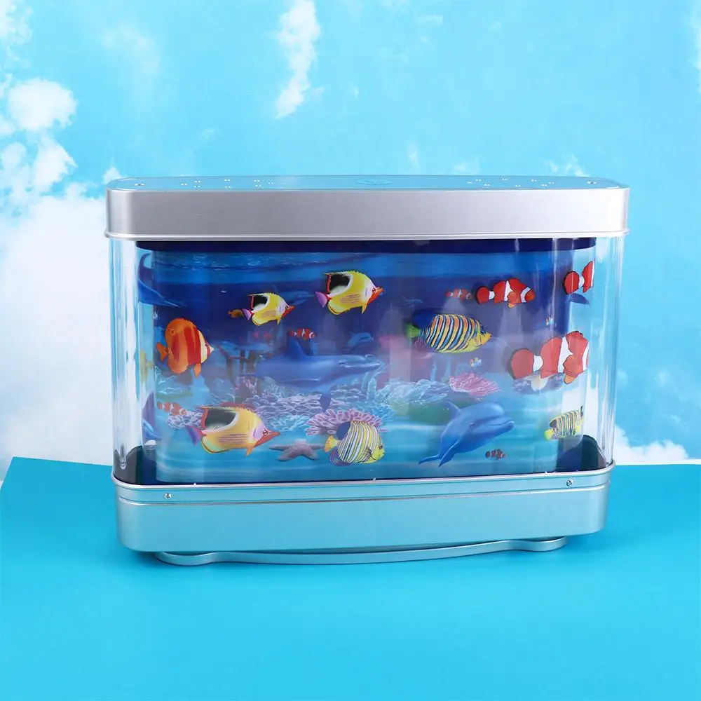 With Switch Simulation Ornamental Fish Lamp Virtual Ocean Dynamic Cute Artificial Fish Tank Lamp Waterproof Plastic