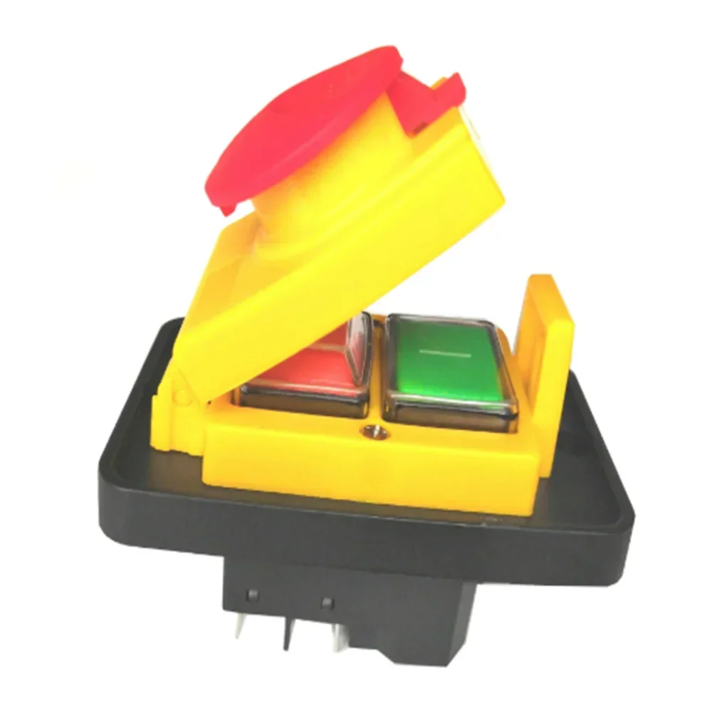 

DZ-6-2 Waterproof Electromagnetic Drill Push Button Switch 15A 250V IP55 Magnetic Machine Pushbutton 5 Pins for Electrical Engin